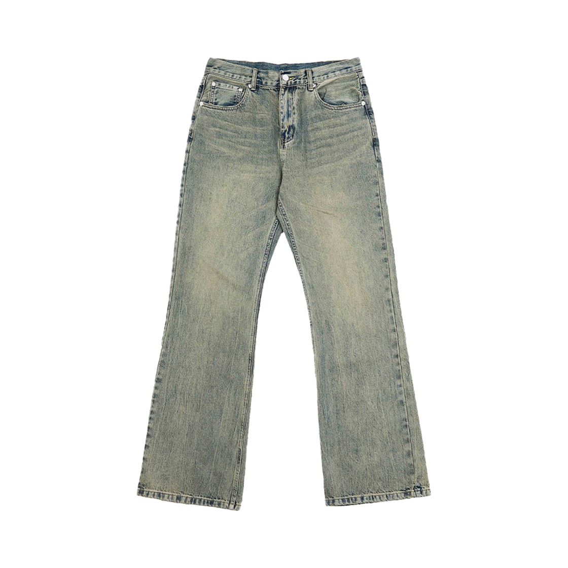STEEPC_24aw_002_ Steepc Clean Cat Washing Flared Jeans