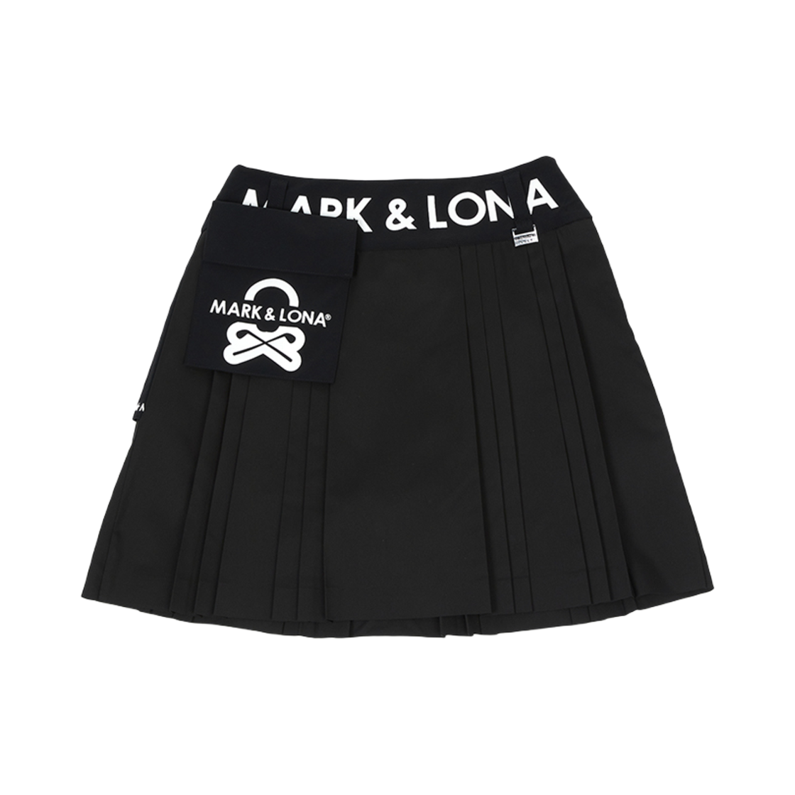 MLW-5A-AE04 (W) Mark & Lona Golf Wear Mini Pleated Skirt Black