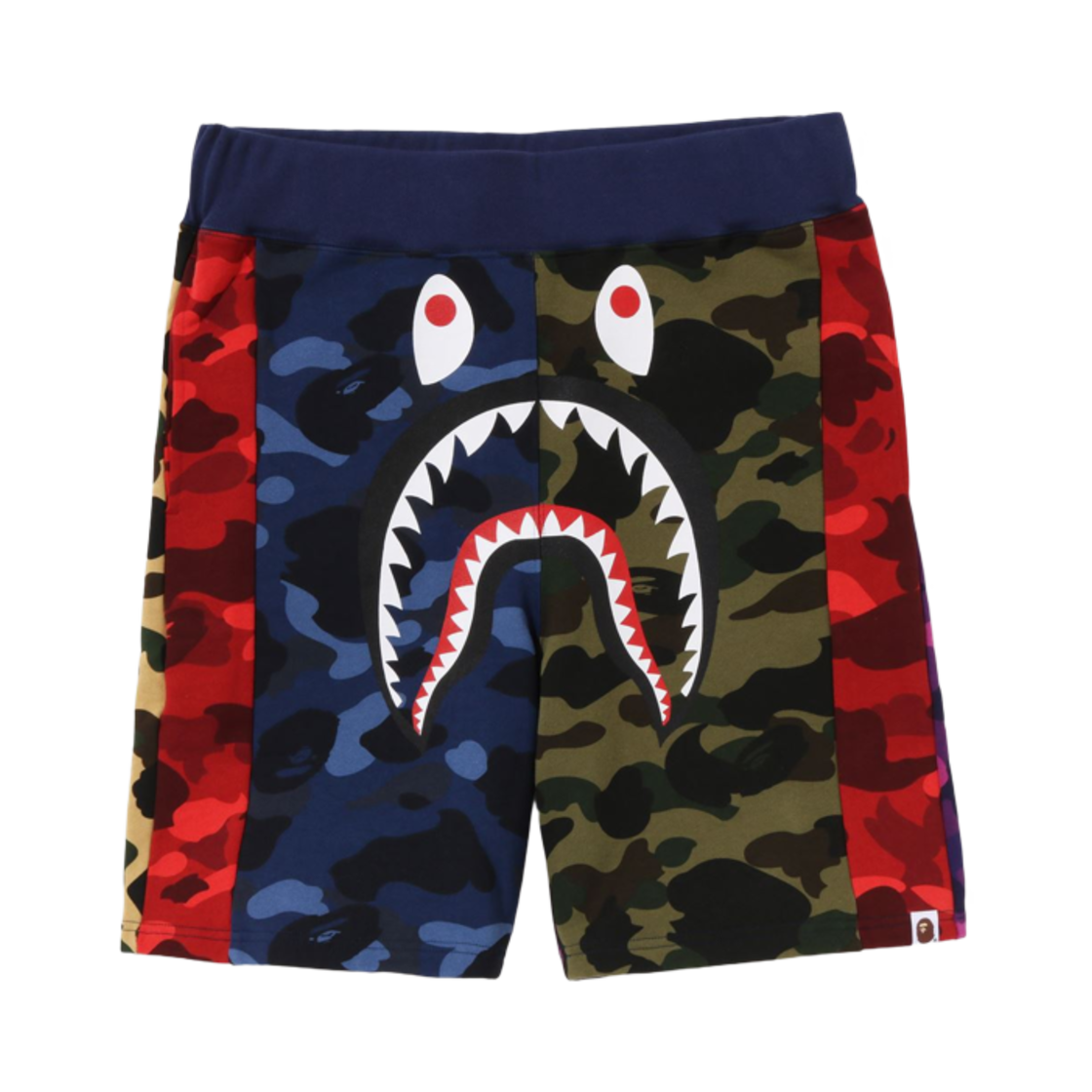베이프 믹스 카모 크레이지 스웨트쇼츠 카이스(BAPE Mix Camo Crazy Sweatshorts Caise) - 1