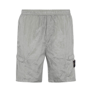 Stone Island L1721 Nylon Metal Garment Dyed Bermuda Shorts Ice - 22SS