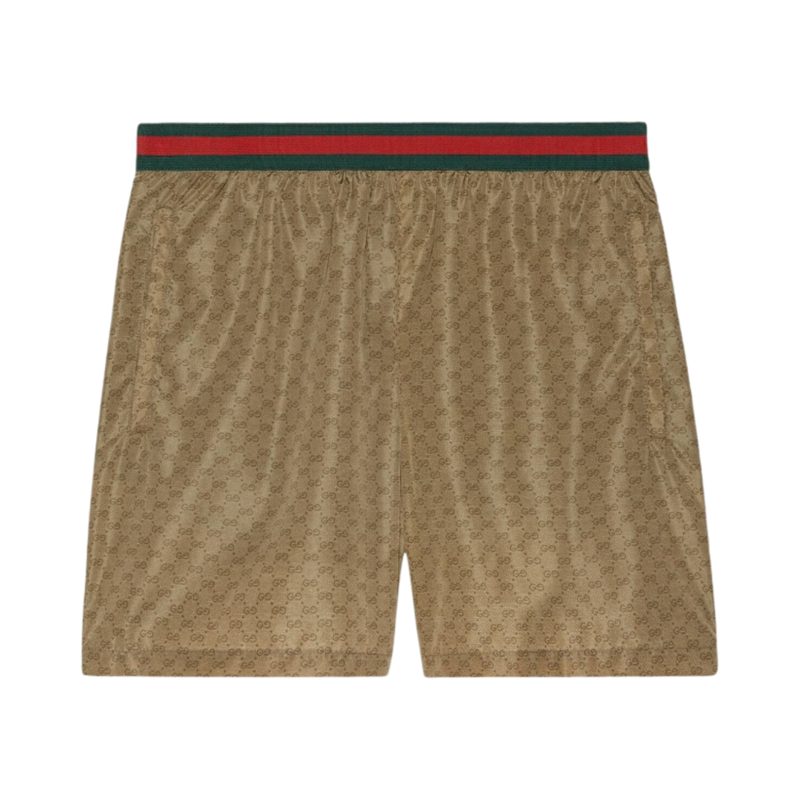 구찌 GG 나일론 스윔 쇼츠 카멜 에보니(Gucci GG Nylon Swim Shorts Camel Ebony) - 1