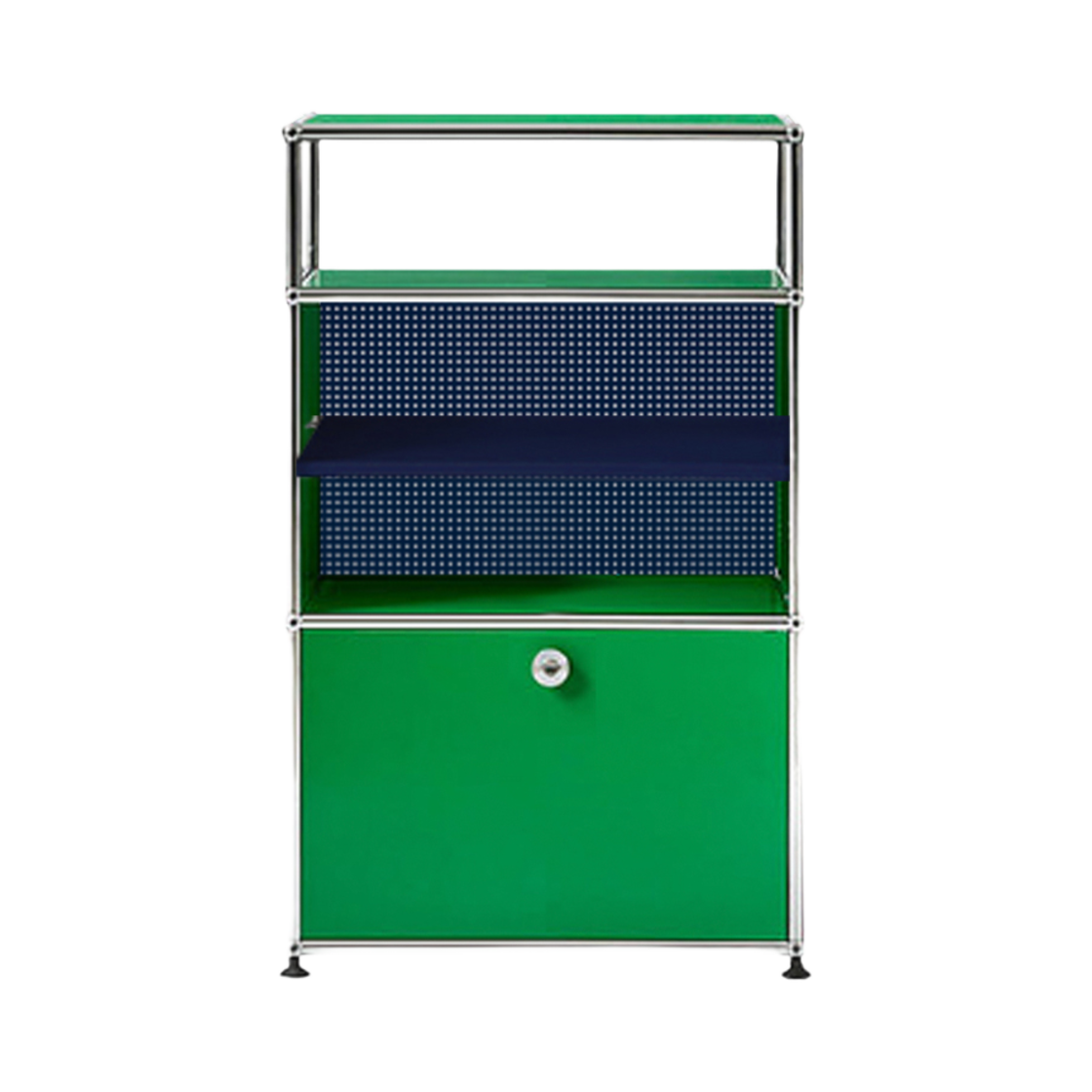 [10% 쿠폰] 유에스엠 할러 스토리지 1x3 그린 스틸 블루([10% 쿠폰] USM Haller Storage 1x3 Green Steel Blue)