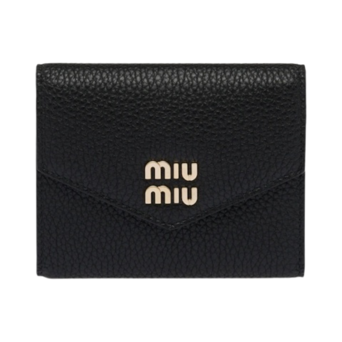 미우 미우 가죽 반지갑 블랙