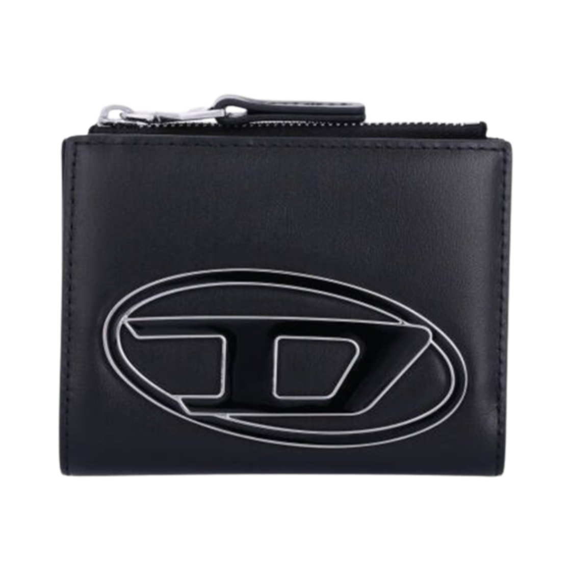 X09888PR818-T8013 Diesel 1DR Bi-Fold Zip II Wallet Black