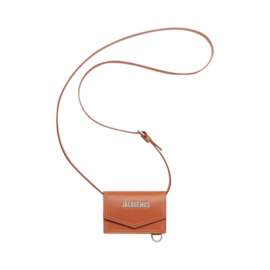 216SL004-3061-811 Jacquemus Le Porte Azur Envelope Wallet Light Brown