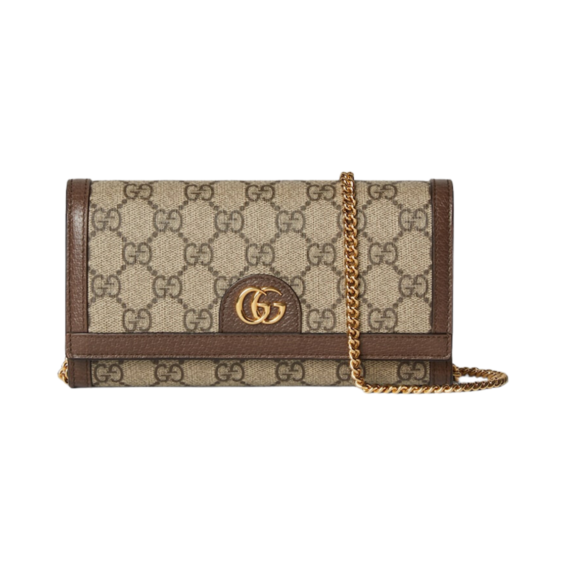 772309-K9GSG-8367 Gucci Ophidia Chain Wallet Beige Ebony