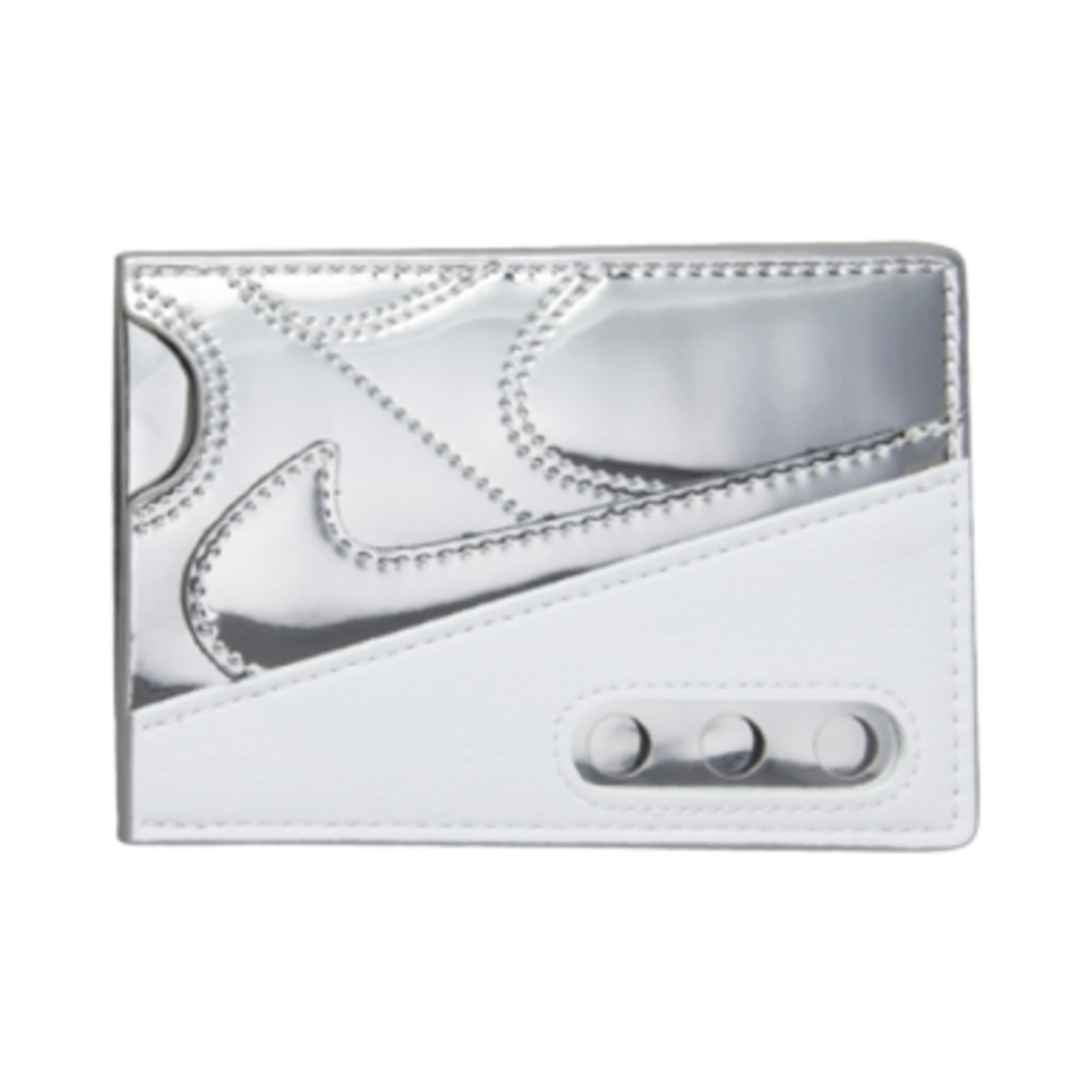 HQ6914-013 Nike Icon Air Max 90 Card Wallet Metallic Silver White