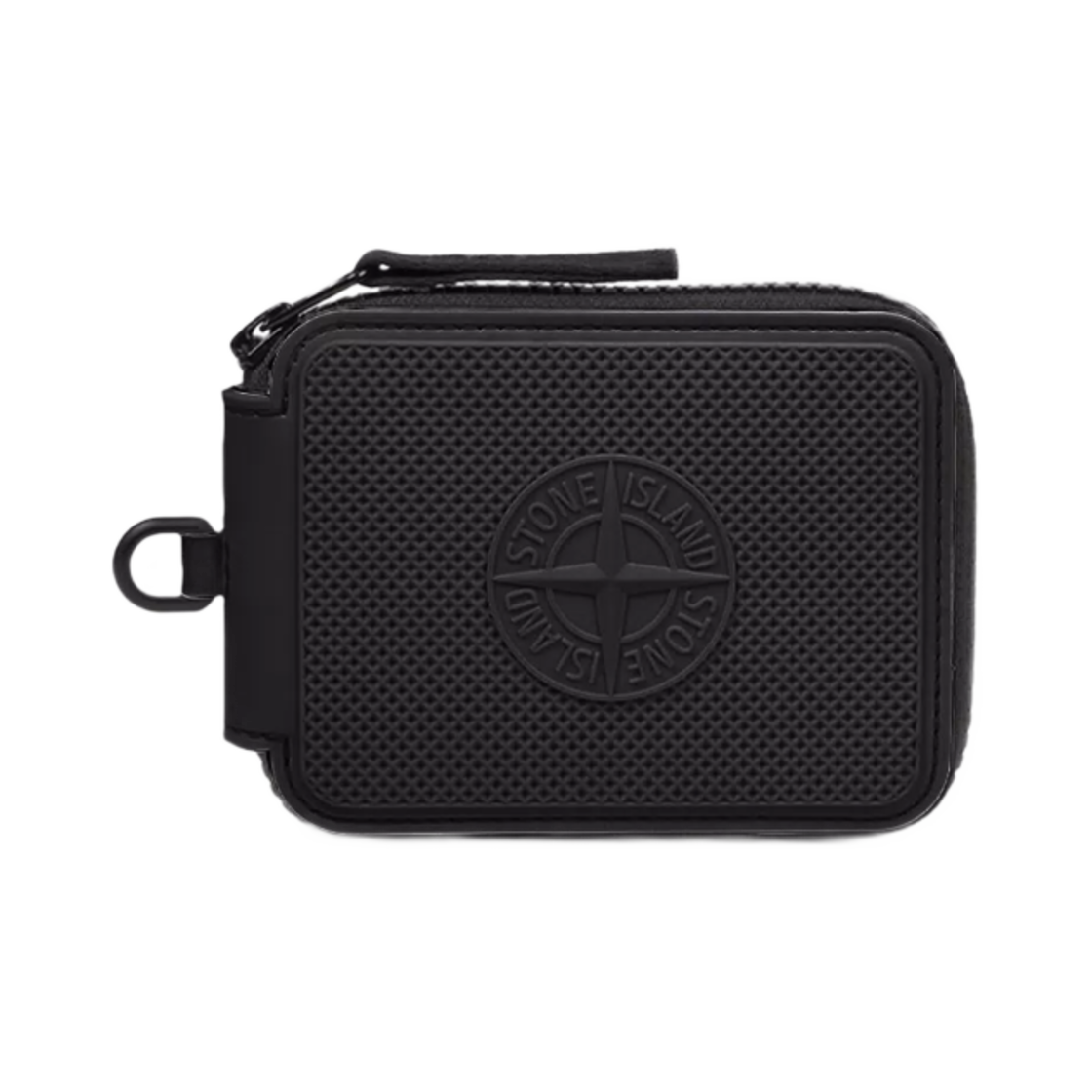 K1S1595000-03S0209-V0062 Stone Island 9500003 Rubberised Silicone Wallet with Zipper and Card Slots Lead Grey - 25SS