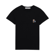 (W) Maison Kitsune Dressed Fox Patch Classic T-Shirt Black