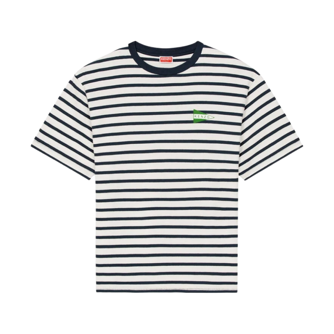 겐조 노티컬 스트라이프 오버사이즈 티셔츠 미드나잇 블루(Kenzo Nautical Stripes Oversized T-Shirt Midnight Blue) - 1