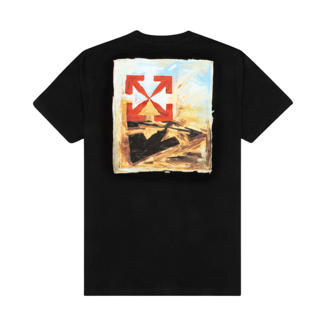 오프화이트 애로우 캔버스 숏슬리브 오버 티셔츠 블랙 멀티컬러(Off-White Arrow On Canvas S/S Over T-Shirt Black Multicolor) - 2