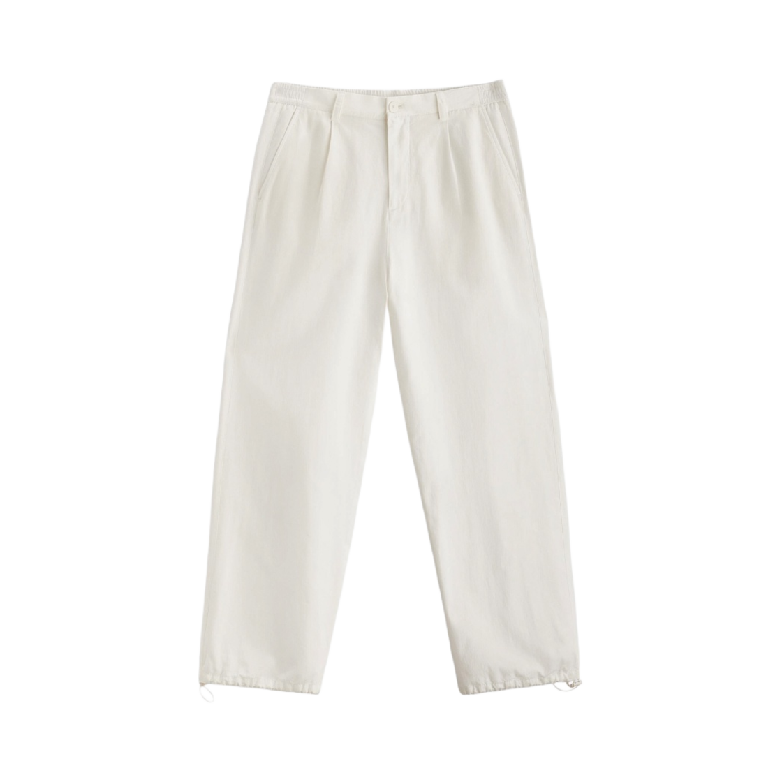 자라 파라슈트 트라우저 리미티드 에디션 오이스터 화이트(Zara Parachute Trousers Limited Edition Oyster White) - 1