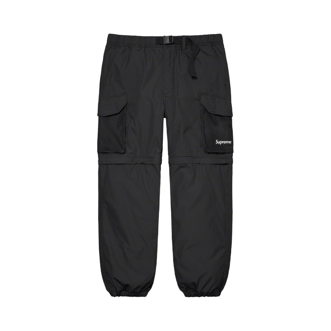 슈프림 메쉬 포켓 벨티드 카고 팬츠 블랙 - 21SS
