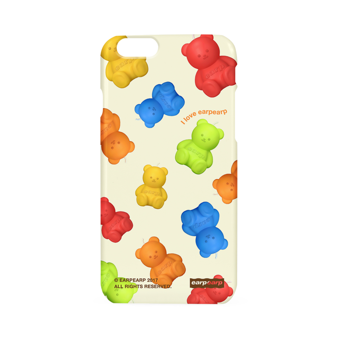 어프어프 리틀 파이어 코비 패턴 하드 케이스 컬러풀