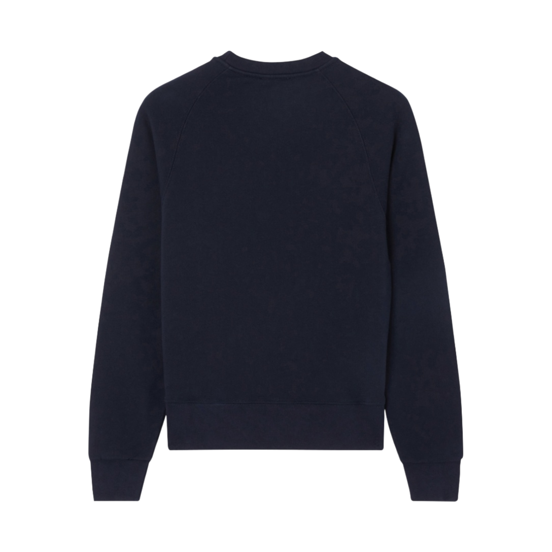 (W) 메종 키츠네 트라이컬러 폭스 패치 어드저스티드 스웨트셔츠 네이비((W) Maison Kitsune Tricolor Fox Patch Adjusted Sweatshirt Navy) - 2