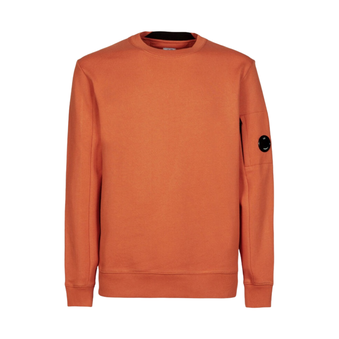 C.P. 컴퍼니 다이애그널 레이즈드 플리스 스웨트셔츠 하베스트 펌킨 오렌지 - 23SS(C.P. Company Diagonal Raised Fleece Sweatshirt Harvest Pumpkin Orange - 23SS) - 1