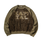 Kapital 30 Fleece x Fur Grizzly Sweat Speakeasy Kapital Pt Khaki