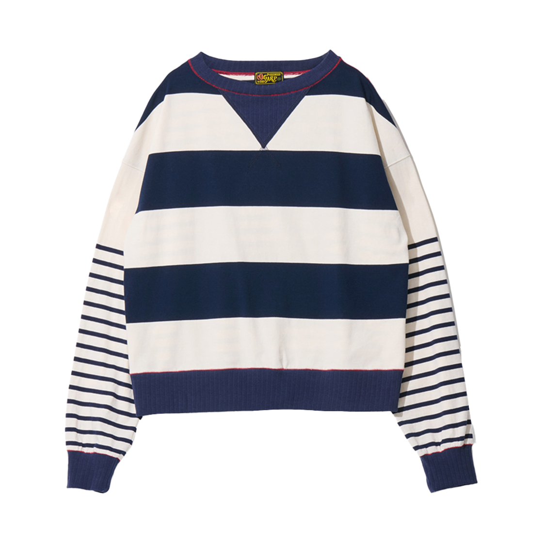 25SPTS013NA Ogarp Strain Marine Stripe Sweatshirt Navy