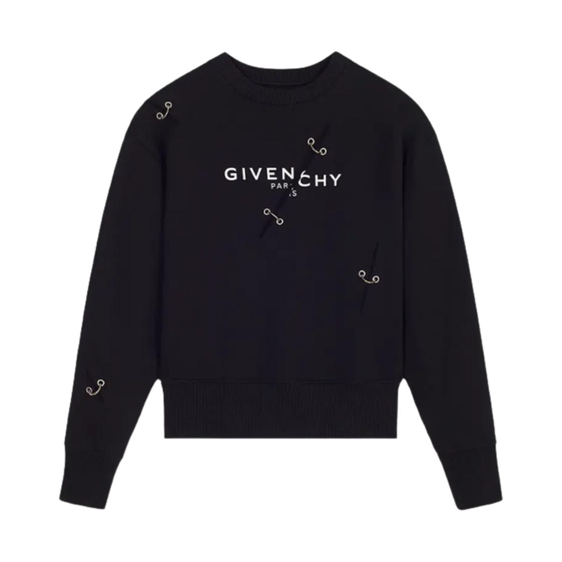 지방시 메탈 로고 스웨트셔츠 블랙(Givenchy Metal Logo Sweatshirt Black)