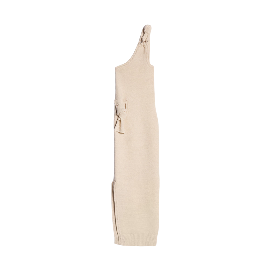 (W) 자크뮈스 라 로브 마이유 노드 노티드 니트 드레스 아이보리((W) Jacquemus La Robe Maille Noeud Knotted Knit Dress Ivory) - 2