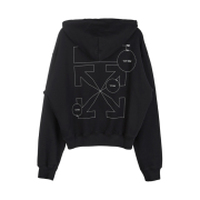 Off-White Cut Here Hoodie Black