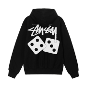 Stussy Dice Pigment Dyed Hoodie Black