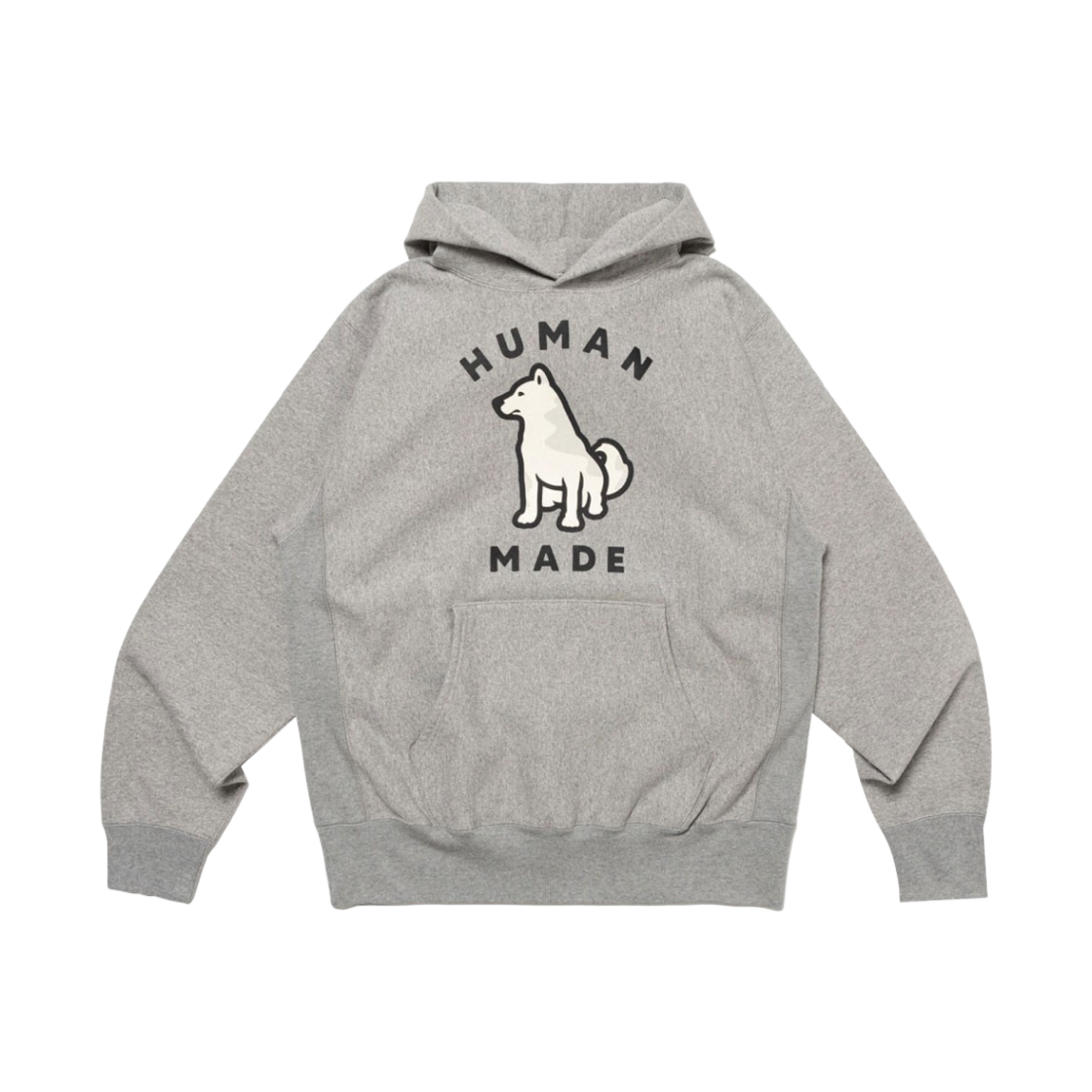 휴먼 메이드 웍스아웃 20주년 진돗개 헤비 웨이트 후드 그레이(Human Made Worksout 20th Anniversary Jindo Dog Heavy Weight Hoodie Grey)