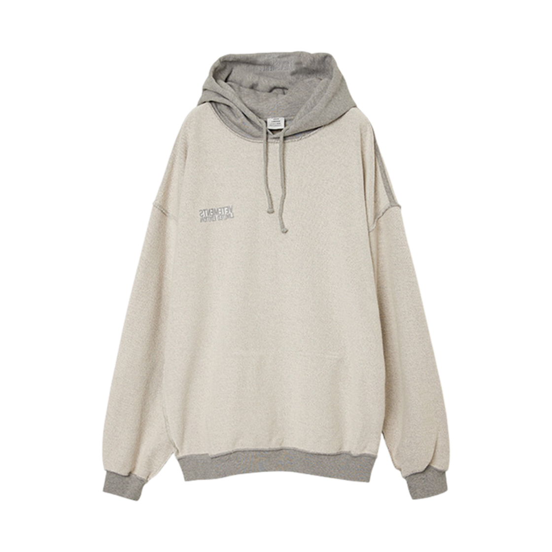 베트멍 인사이드 아웃 후디 그레이(Vetements Inside Out Hoodie Grey)