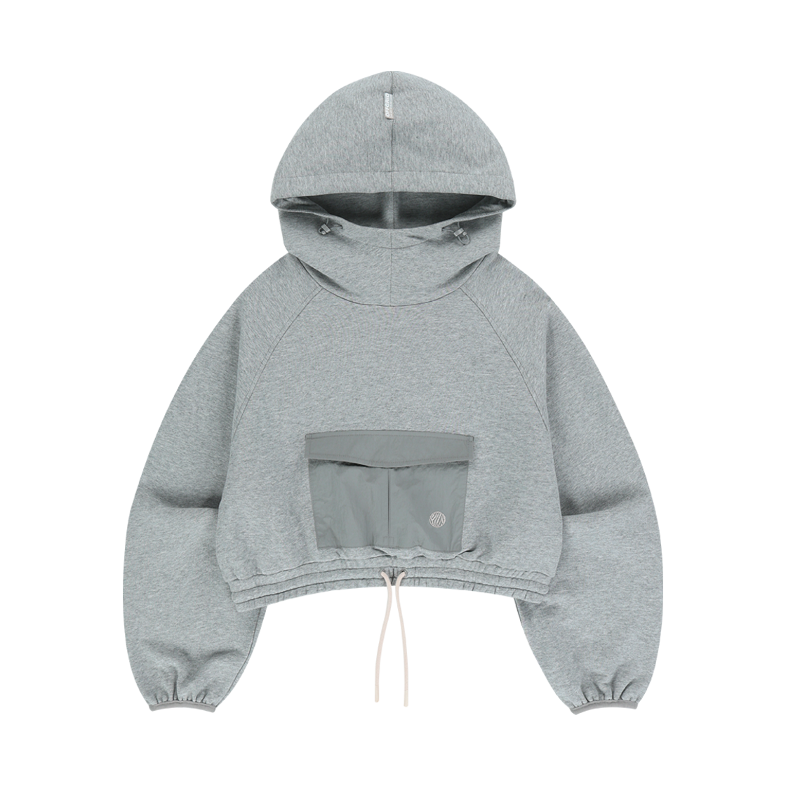 24Q3ODWHD18MG OFFGRID Cropped Sweatshirt Big pocket Hoodie M/Grey