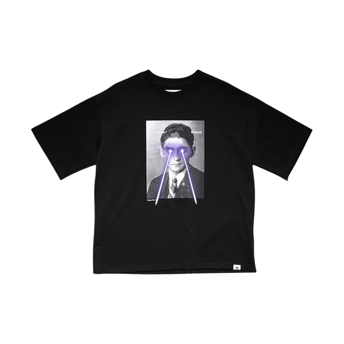 트락타트 퍼플 빔 카프카 티셔츠 티셔츠 블랙(Traktat Purple Beam Franz Kafka T-Shirts Black)