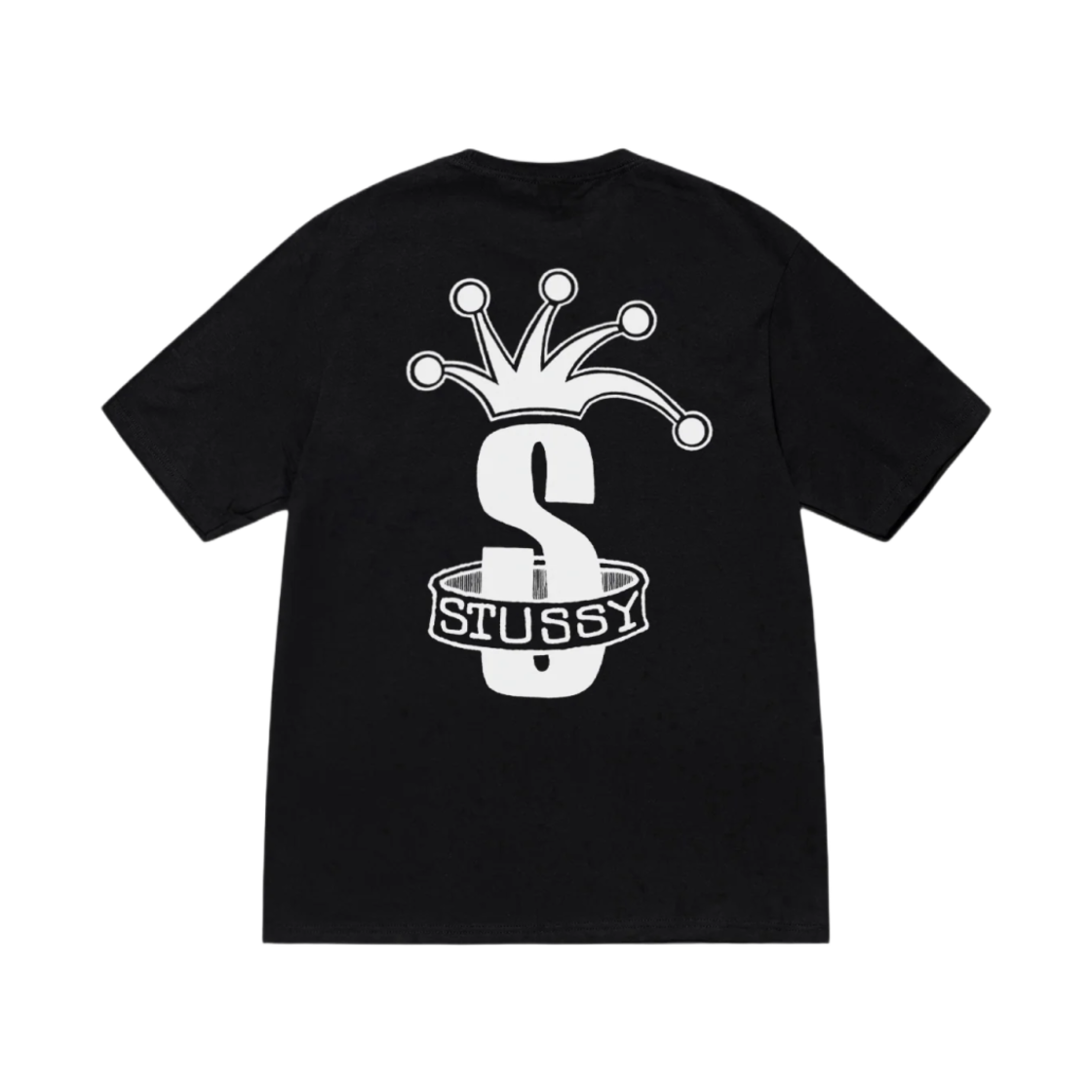 스투시 크라운 밴드 티셔츠 블랙(Stussy Crown Band T-Shirt Black) - 1
