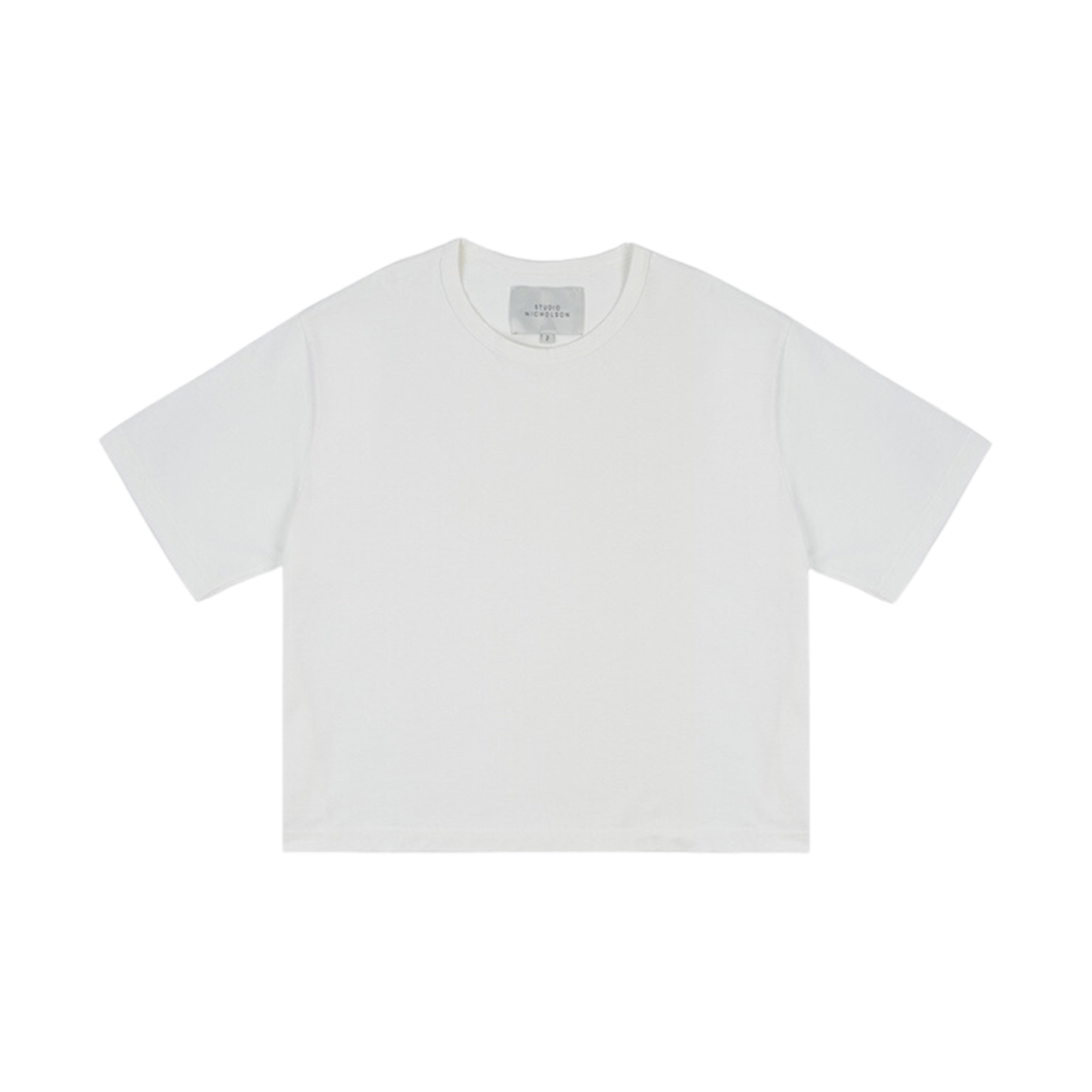 (W) 스튜디오 니콜슨 리 티셔츠 옵틱 화이트((W) Studio Nicholson Lee T-Shirt Optic White)