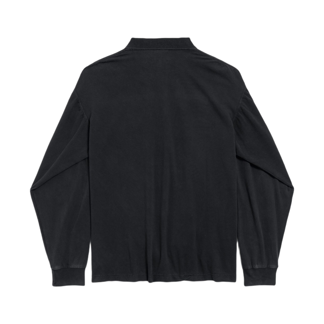 발렌시아가 로렐 클래식 롱슬리브 레귤러 폴로 페이디드 블랙(Balenciaga Laurel Classic Long Sleeve Regular Polo Faded Black) - 2