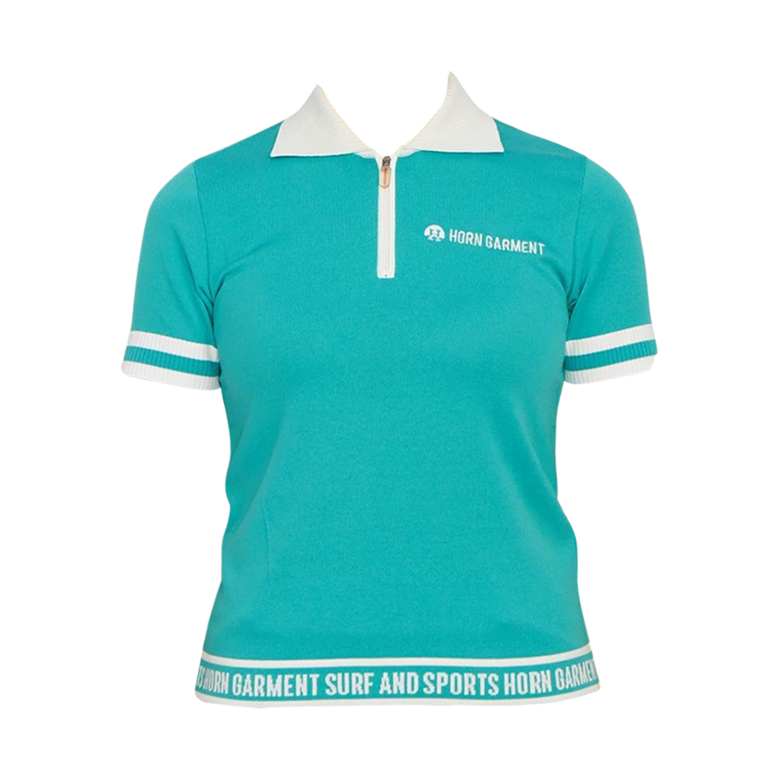 HCW-3A-AB03 (W) Horn Garment Golf Wear Polo T-Shirt Mint