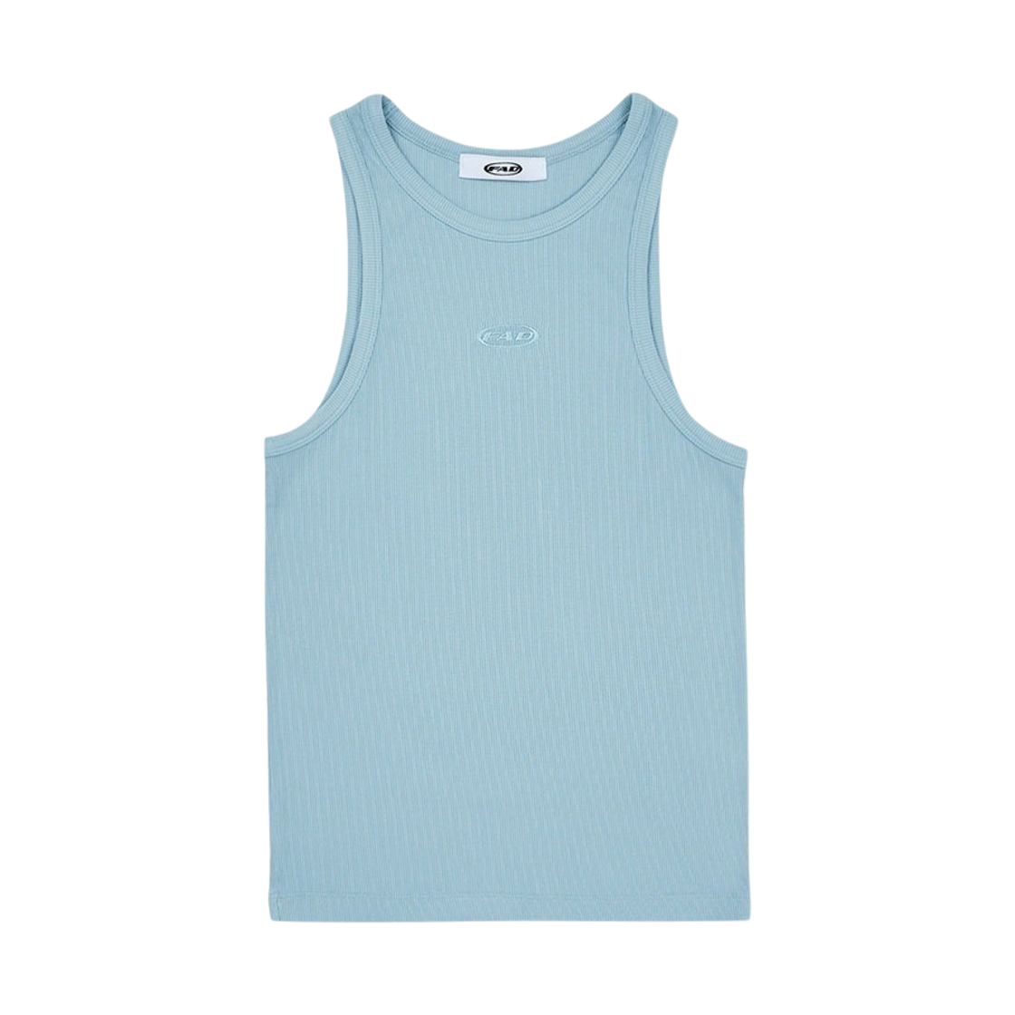 S30435 FAD Basic Ribbed Sleeveless Sky Blue