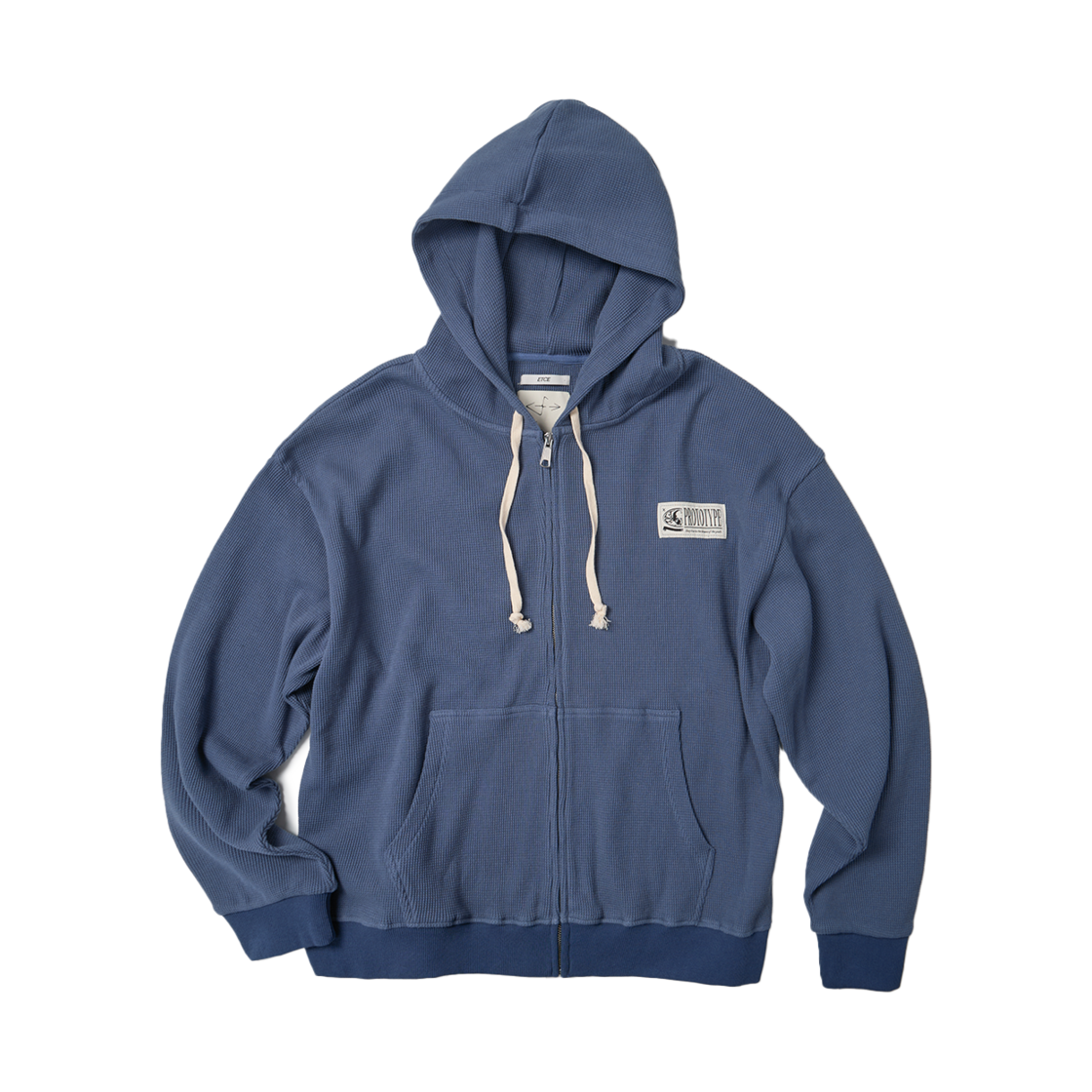 [트리플적립] 이티씨이 프로토타입 와플 후드 집업 블루([트리플적립] ETCE Prototype Waffle Hoodie Zip Up Blue)