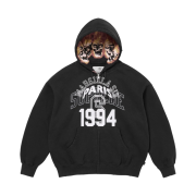 Supreme x MM6 Maison Margiela Zip Up Hooded Sweatshirt Black - 24SS