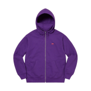 Supreme Small Box Facemask Zip Up Hooded Sweatshirt Purple - 20FW