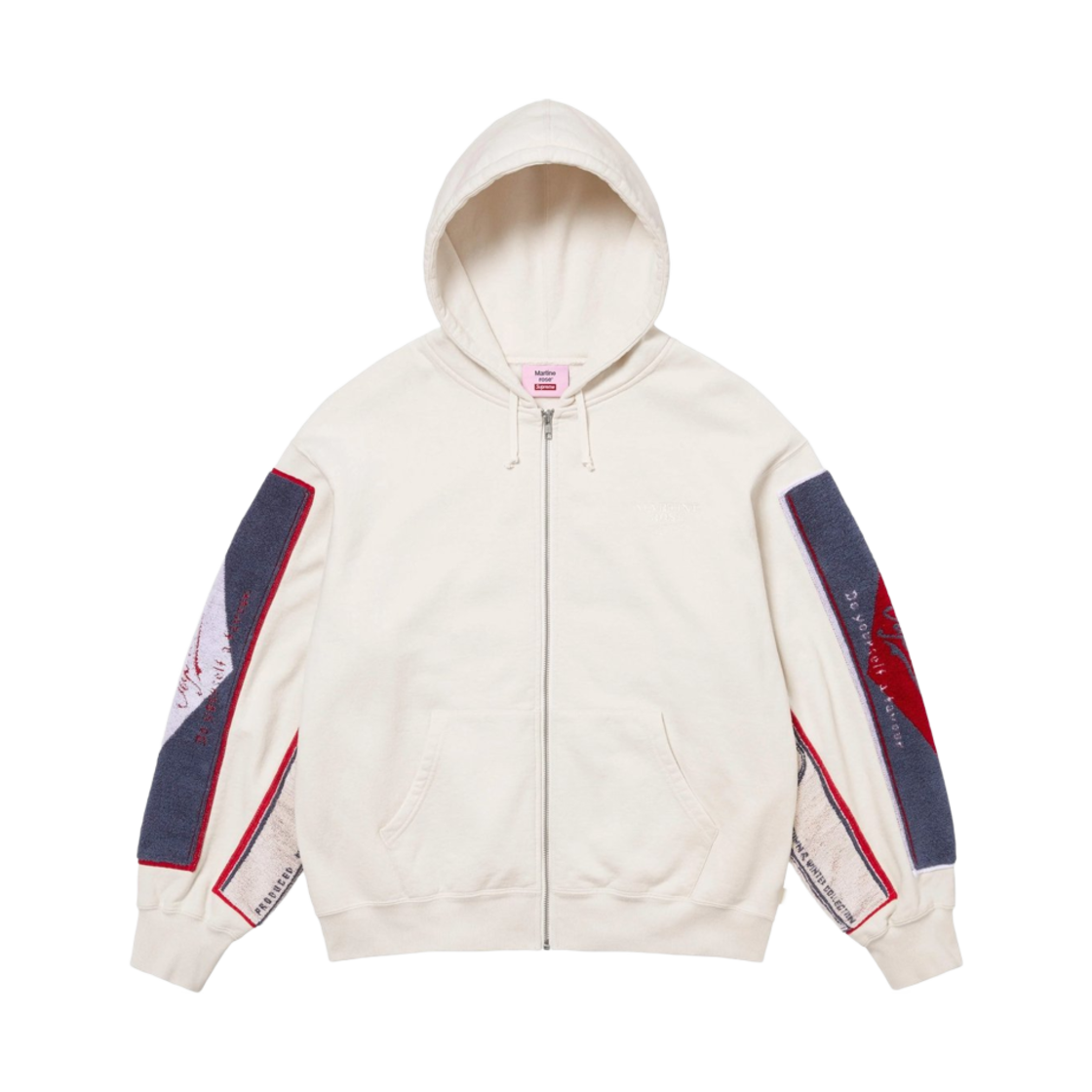 슈프림 x 마틴 로즈 타월 집업 후드 스웨트셔츠 화이트 - 24FW(Supreme x Martine Rose Towel Zip Up Hooded Sweatshirt White - 24FW) - 2