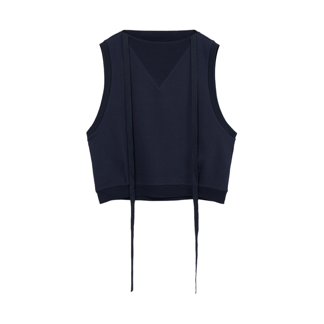 경 타이 오버사이즈 베스트 네이비(Gyeong Tie Oversized Vest Navy)