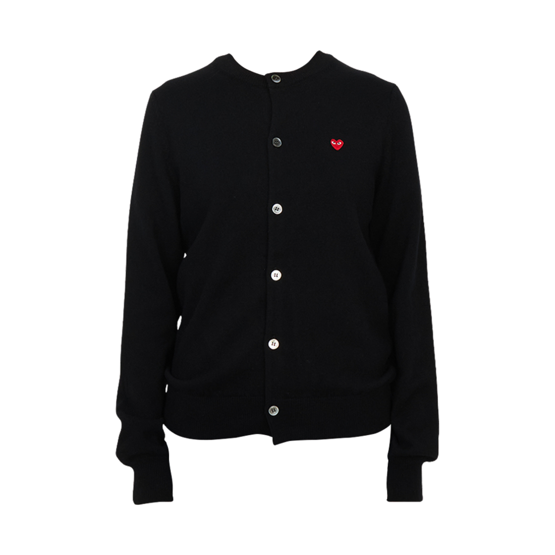 AX N079 051 1 [25% 쿠폰] Play Comme des Garcons Mini Red Heart Knit Cardigan Black
