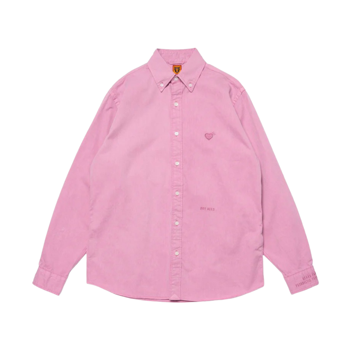 휴먼 메이드 피그먼트 다이드 BD 롱슬리브 셔츠 핑크