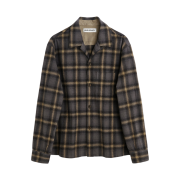 Our Legacy Heusen Shirt Oyster Check Hairy Flannel