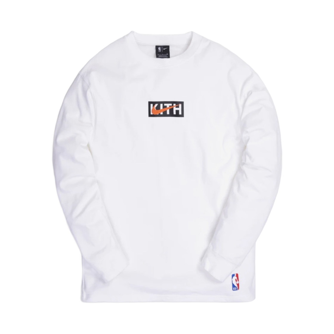 나이키 x 키스 뉴욕 닉스 롱슬리브 티셔츠 화이트
