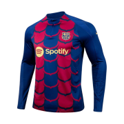 Nike FC Barcelona Strike Dri-Fit Soccer Pre-Match Drill Top Noble Red Deep Royal (Non Marking Ver.)