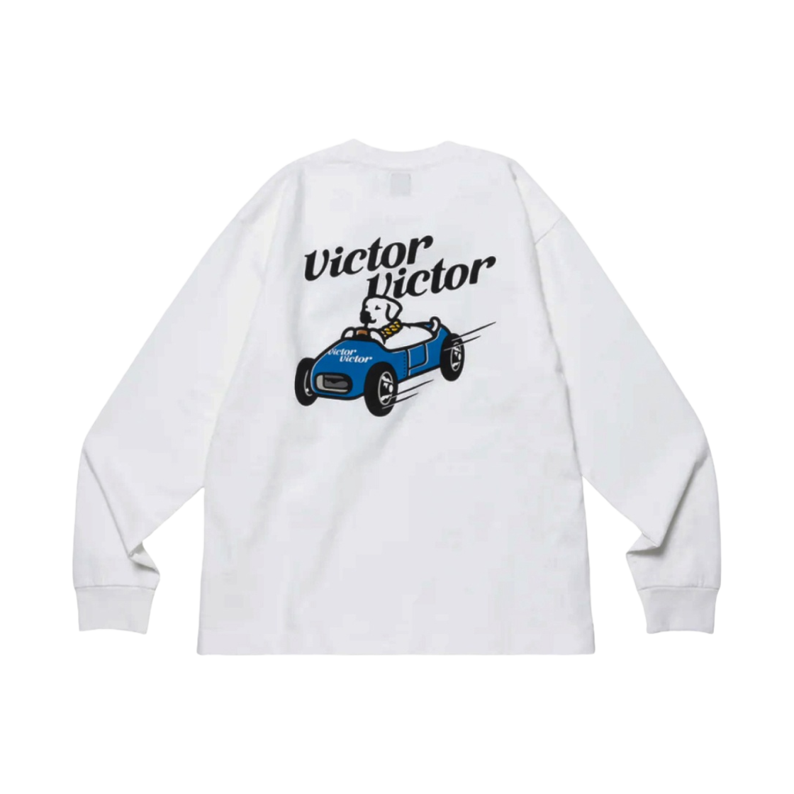 빅터 빅터 롱슬리브 티셔츠 화이트(Victor Victor L/S T-Shirt White)