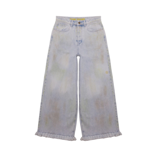 - Drew House Ultra Wide Leg Jean Huston Wash