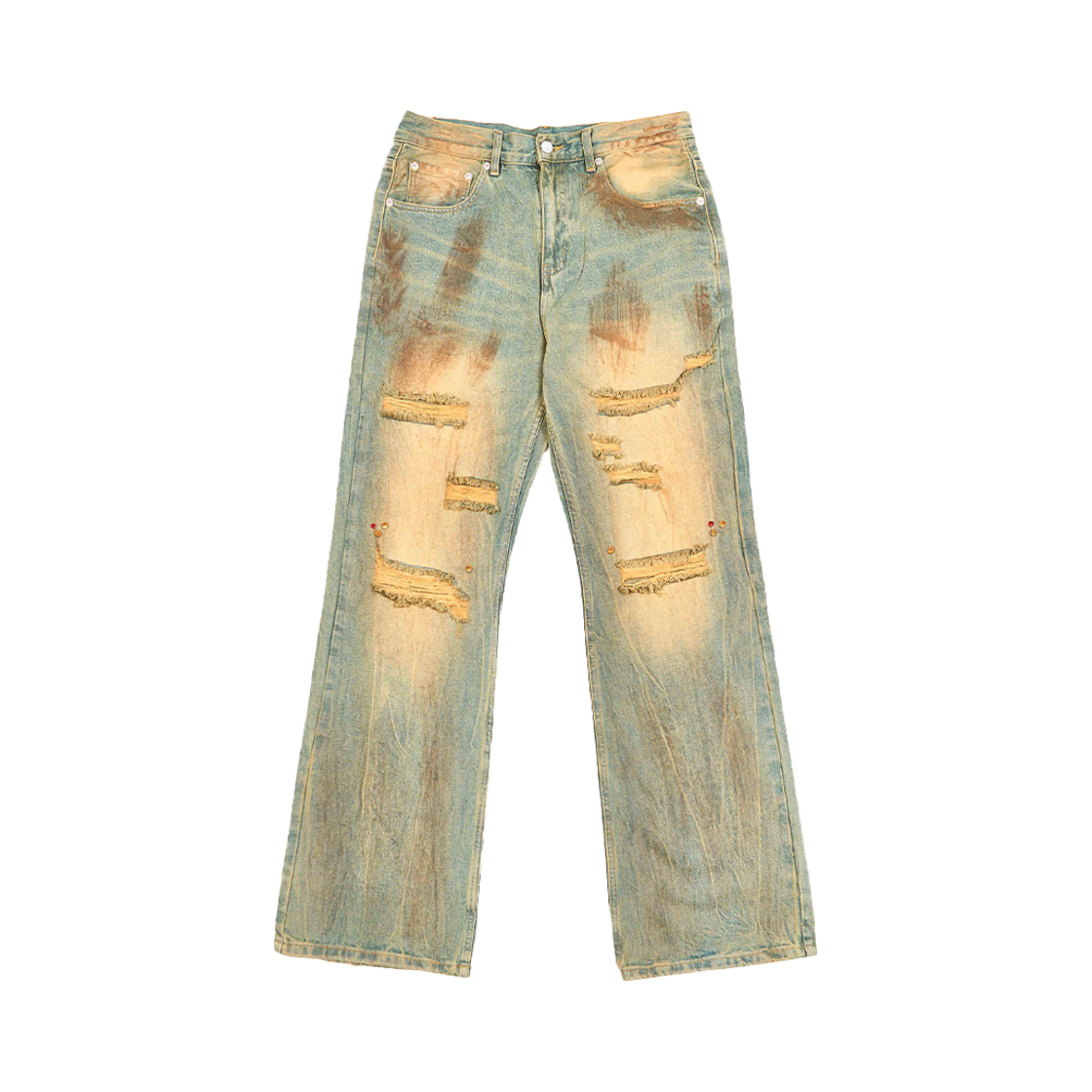 STEEPC_24aw_012 Steepc Goldrush Vintage Washing Destroyed Jeans