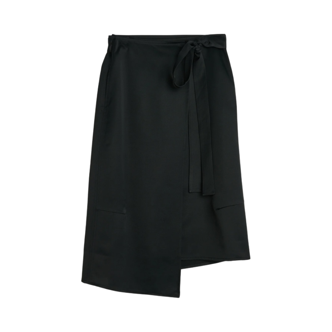 W4224WB (W) Our Legacy Work Sarong Skirt Black Emotional Sateen