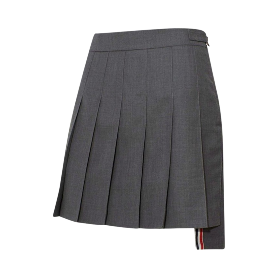 (W) 톰브라운 슈퍼 120수 스쿨 유니폼 드롭백 플리츠 미니 스커트 미디움 그레이((W) Thom Browne Super 120S Twill Dropped Back Pleated School Uniform Mini Skirt Medium Grey) - 2